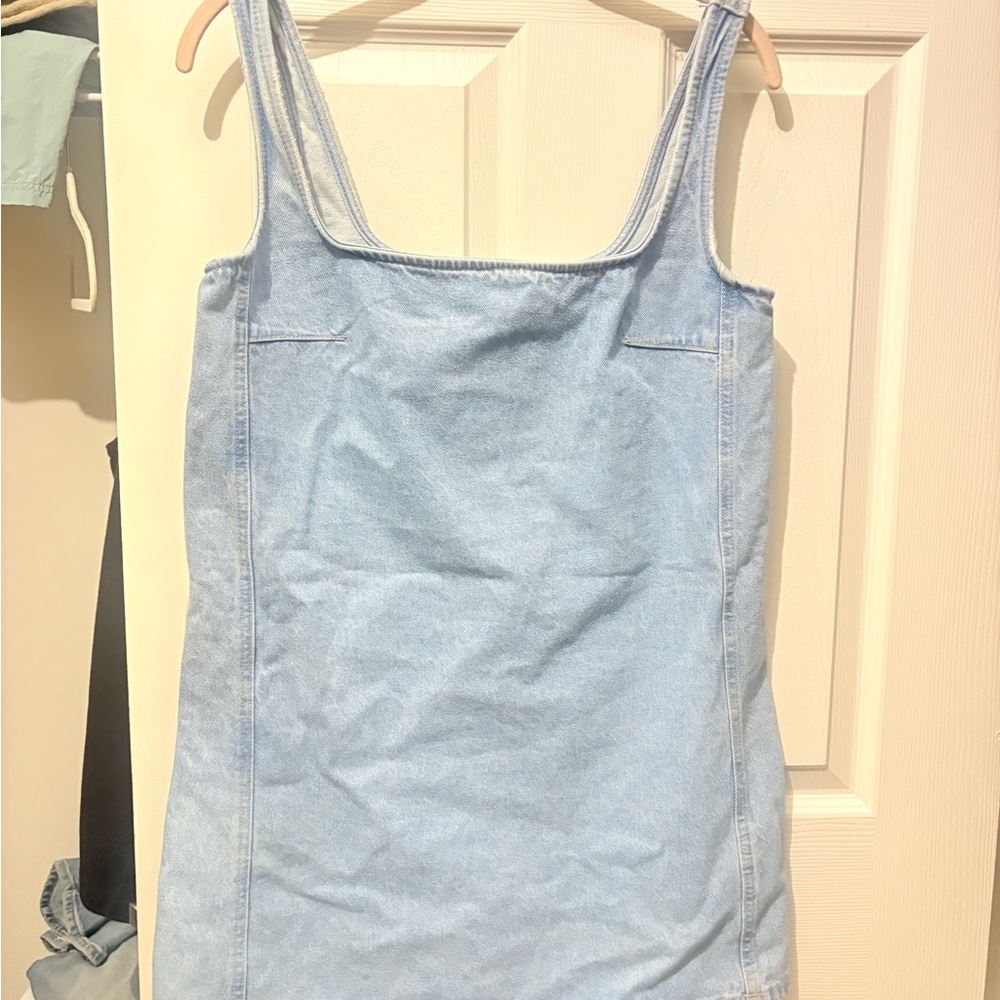 Zara Light Blue Denim Dress